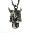Milwaukee Leather MLB9029 'Viking Skull with Black Eyes' Motorcycle Good Luck Bell | Key Chain Accessory for Bikers