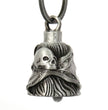 Milwaukee Leather MLB9040 'Skull' Motorcycle Good Luck Bell | Key Chain Accessory for Bikers