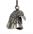 Milwaukee Leather MLB9042 'Bald Eagle Head' Motorcycle Good Luck Bell | Key Chain Accessory for Bikers
