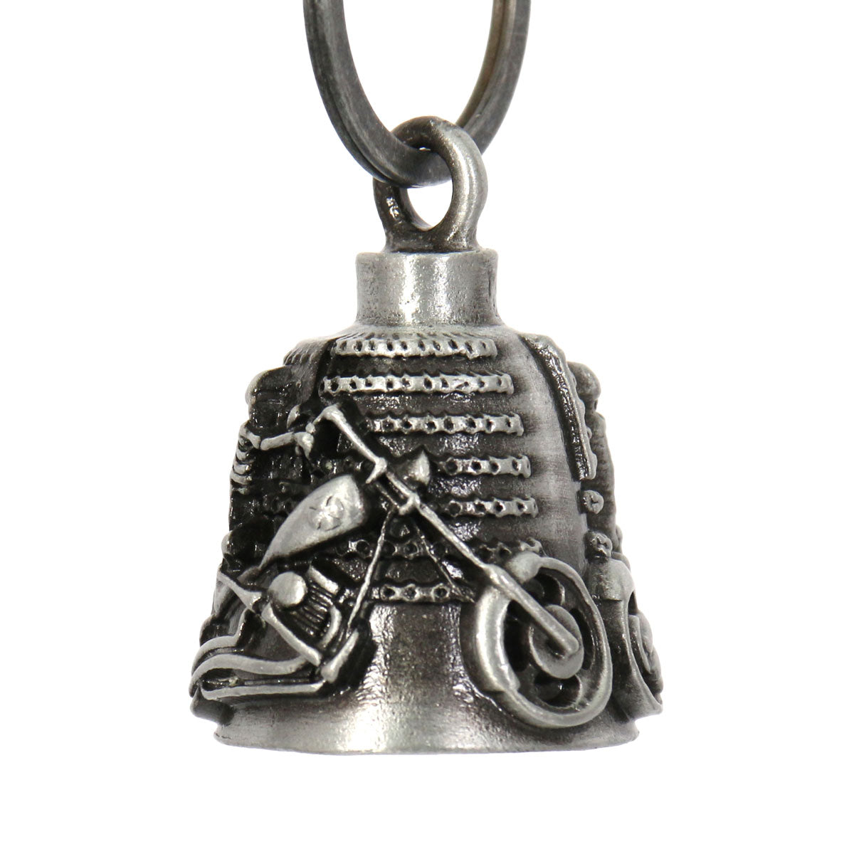 Shell Bells Milwaukee Milwaukee Leather MLB9043 'Chopper with USA Flag' Motorcycle Good Luck ...