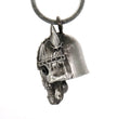 Milwaukee Leather MLB9052 'Viking Skull Horns with Black Eyes' Motorcycle Good Luck Bell | Key Chain Accessory for Bikers