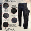 Milwaukee Leather USA MADE MLCHM5001 Men's Black Cloak Classic Premium Leather Motorcycle Chaps