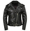 Milwaukee Leather USA MADE MLJKL5004 Women's Black The Flaunt Premium Classic Motorcycle Style Leather Jacket