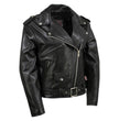 Milwaukee Leather USA MADE MLJKL5004 Women's Black The Flaunt Premium Classic Motorcycle Style Leather Jacket
