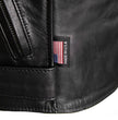 Milwaukee Leather USA MADE MLJKL5004 Women's Black The Flaunt Premium Classic Motorcycle Style Leather Jacket