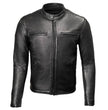 Milwaukee Leather USA MADE MLJKM5001 Men's Black Road Racer Premium Leather Motorcycle Jacket