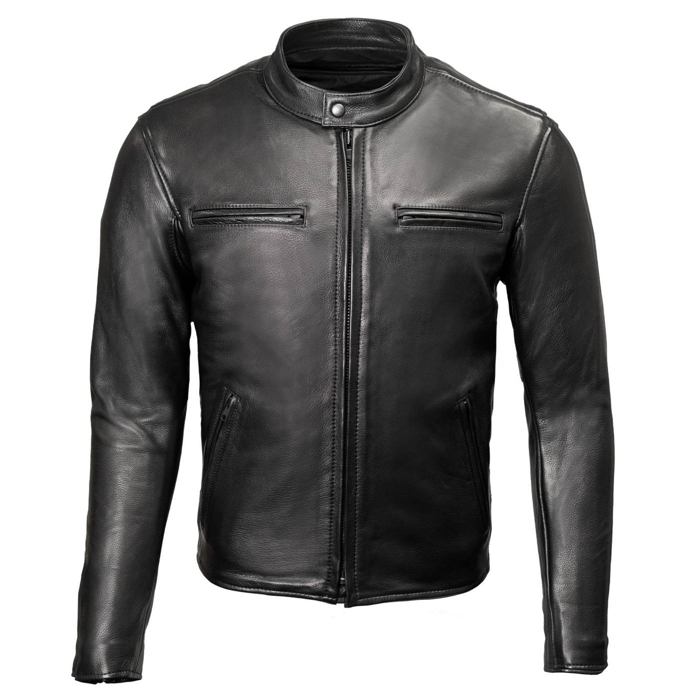 Milwaukee Leather USA MADE MLJKM5001 Men's Black Road Racer Premium Leather Motorcycle Jacket