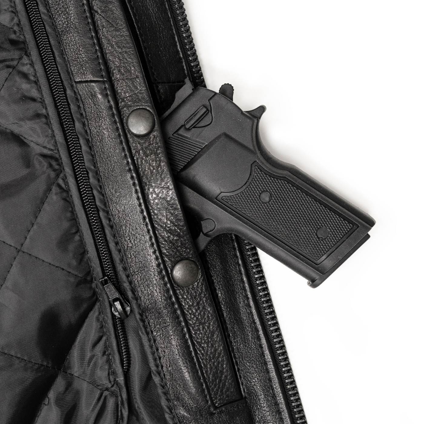 Milwaukee Leather USA MADE MLJKM5001 Men's Black Road Racer Premium Leather Motorcycle Jacket