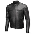 Milwaukee Leather USA MADE MLJKM5001 Men's Black Road Racer Premium Leather Motorcycle Jacket