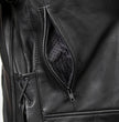 Milwaukee Leather USA MADE MLJKM5002 Men's Black Air Stream Vented Premium Leather Motorcycle Jacket with Side Laces