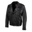 Milwaukee Leather USA MADE MLJKM5008 Men's Black Revolve Premium Leather Vented Motorcycle Jacket