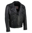 Milwaukee Leather USA MADE MLJKM5008 Men's Black Revolve Premium Leather Vented Motorcycle Jacket