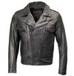Milwaukee Leather USA MADE MLJKM5008 Men's Black Revolve Premium Leather Vented Motorcycle Jacket
