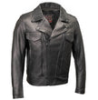 Milwaukee Leather USA MADE MLJKM5008 Men's Black Revolve Premium Leather Vented Motorcycle Jacket