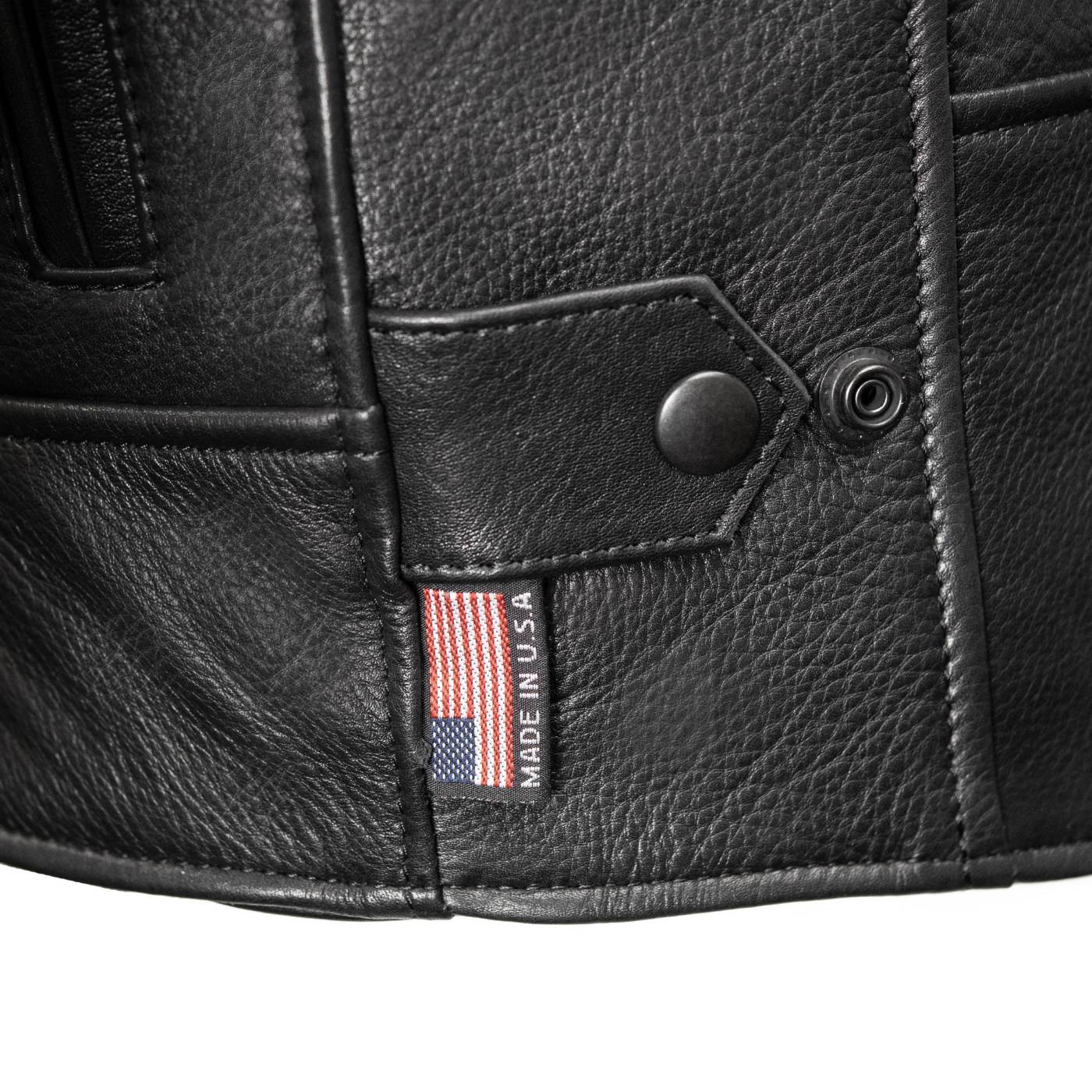 Milwaukee Leather USA MADE MLJKM5008 Men's Black Revolve Premium Leather Vented Motorcycle Jacket