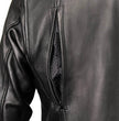 Milwaukee Leather USA MADE MLJKM5008 Men's Black Revolve Premium Leather Vented Motorcycle Jacket