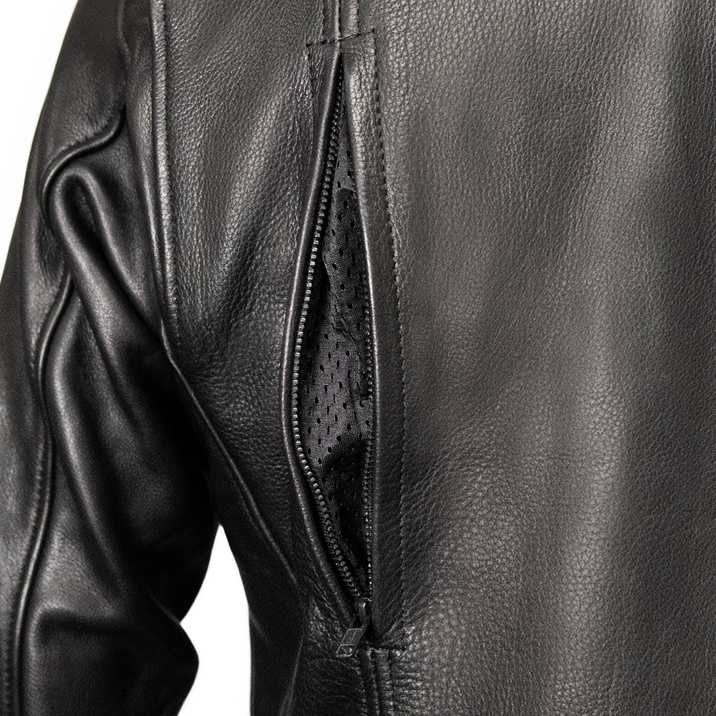 Milwaukee Leather USA MADE MLJKM5008 Men's Black Revolve Premium Leather Vented Motorcycle Jacket