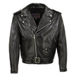 Milwaukee Leather USA MADE MLJKM5009 Men's Black The Dean Premium Leather Throwback Motorcycle Jacket