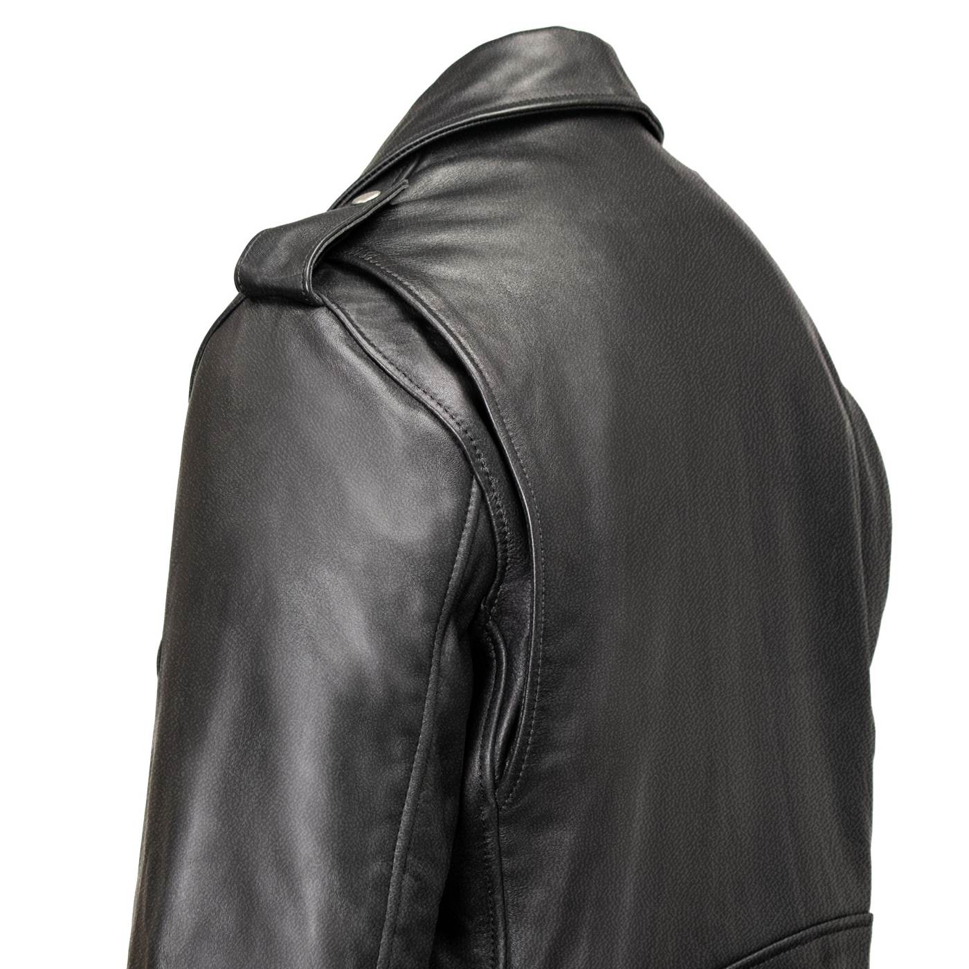 Milwaukee Leather USA MADE MLJKM5009 Men's Black The Dean Premium Leather Throwback Motorcycle Jacket