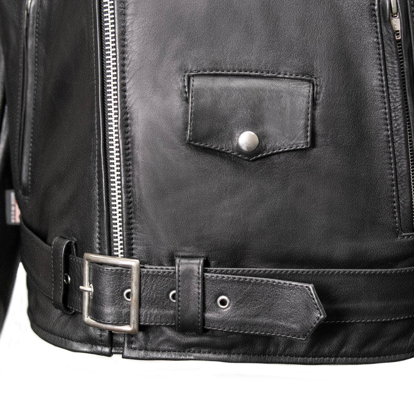 Milwaukee Leather USA MADE MLJKM5009 Men's Black The Dean Premium