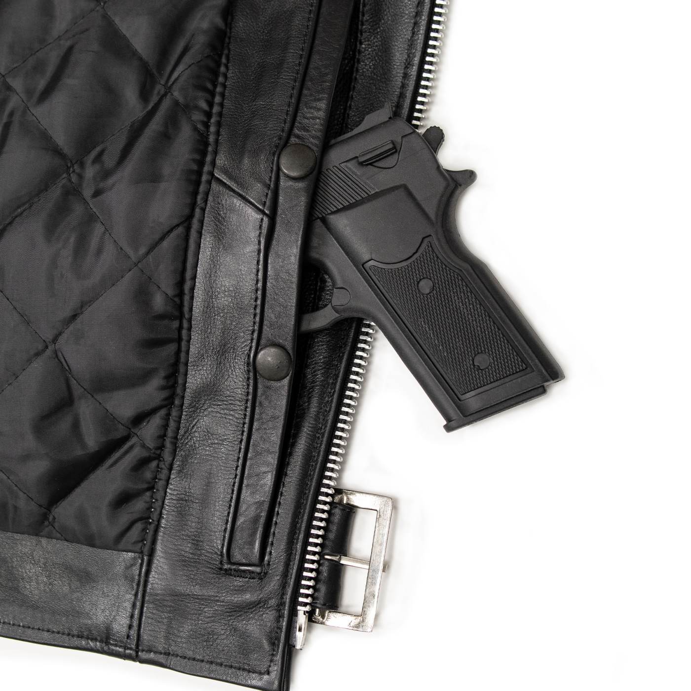 Milwaukee Leather USA MADE MLJKM5009 Men's Black The Dean Premium