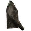 Milwaukee Leather ML2500 Women's Reflective Star Riveted Black Leather Jacket