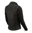 Milwaukee Leather MLL2525 Women's Black Leather Lightweight Lace to Lace Jacket