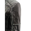 Milwaukee Leather MLL2526 Women's 'Elegant' Distressed Gray Detail Laced Leather Jacket