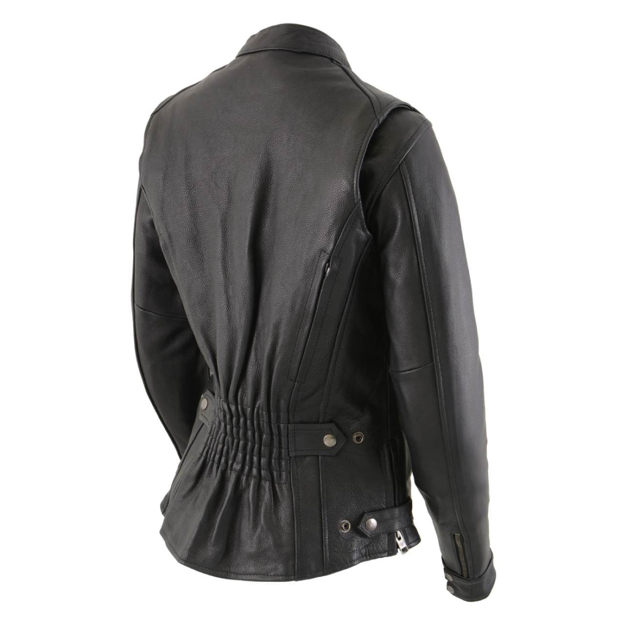 Milwaukee Leather MLL2530 Women's Vented Black Leather Scooter Jacket