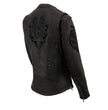 Milwaukee Leather MLL2535 Women's Black Leather Lightweight Scuba Racer Jacket