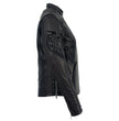 Milwaukee Leather MLL2535 Women's Black Leather Lightweight Scuba Racer Jacket