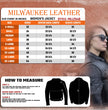 Milwaukee Leather MLL2540 Women's Crossover Black Leather Scooter Jacket w/ Reflective Skull Graphic