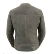 Milwaukee Leather MLL2550 Women's Scooter Distressed Grey Leather Motorcycle Riding Vented Jacket