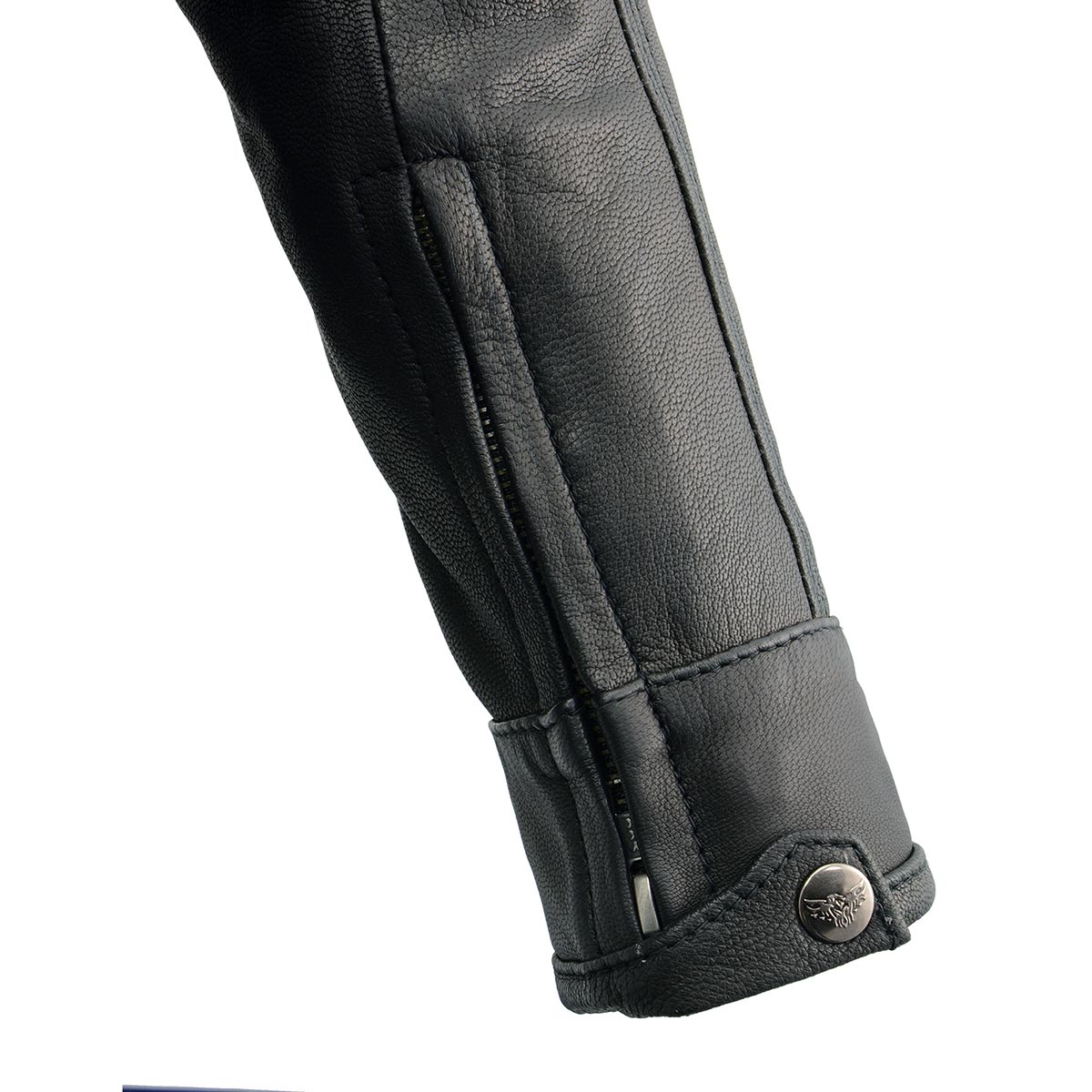 Milwaukee Leather MLL2551 Women's Scooter Black Leather Vented