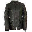 Milwaukee Leather MLL2560 Women's Black 3/4 Length Gator Embossed Leather Jacket