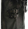 Milwaukee Leather MLL2565 Women's Black Fringed Lightweight Leather Racer Motorcycle Jacket