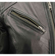 Milwaukee Leather MLL2565 Women's Black Fringed Lightweight Leather Racer Motorcycle Jacket