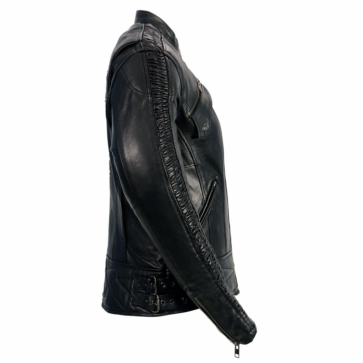 Milwaukee Leather MLL2570 Women's Black 'Phoenix Embroidered