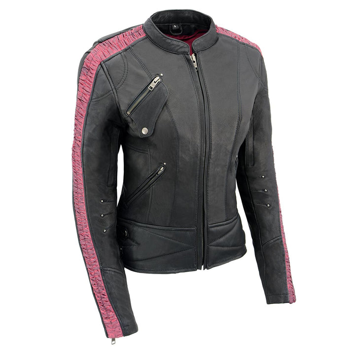Milwaukee Leather MLL2571 Womens Black and Pink &
