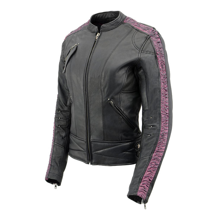 Milwaukee Leather MLL2571 Ladies Black and Purple &