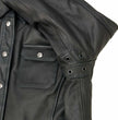 Milwaukee Leather MLL2600 Women's Black Premium Leather Shirt Style Jacket w/ Removable Liner
