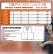 Milwaukee Leather MLL4501 Women's Tactical Swat Style Rider Leather Vest w/ Single Panel Back for Club Patches