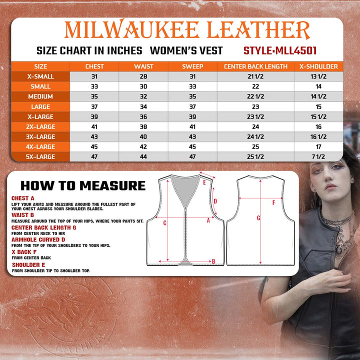 Milwaukee Leather MLL4501 Women&