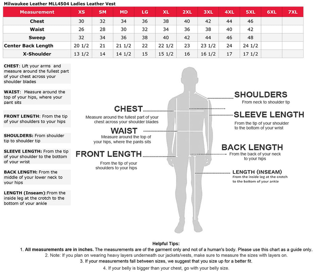 Milwaukee Leather MLL4504 Women&