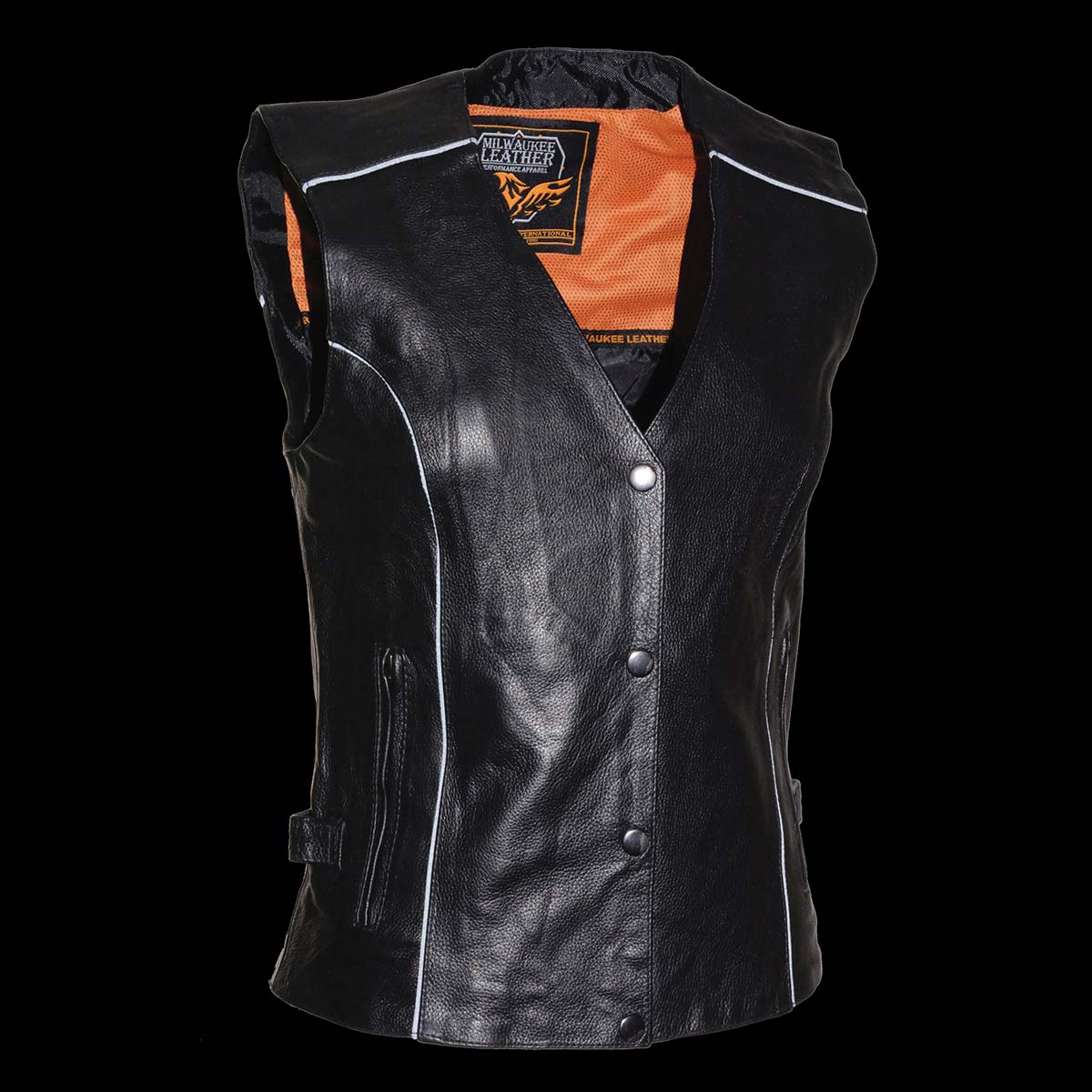 Milwaukee Leather MLL4505 Women's Black Leather Side Lace