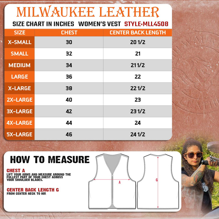 Milwaukee Leather MLL4508 Women&