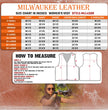 Milwaukee Leather Women's MLL4509 Smoocher Two Tone Crazy Horse Brown and Black Leather Club Style Motorcycle Vest