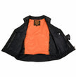 Milwaukee Leather MLL4510 Women's Premium Black Leather Motorcycle Rider Vest w/ Adjustable Side Buckle