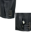 Milwaukee Leather MLL4510 Women's Premium Black Leather Motorcycle Rider Vest w/ Adjustable Side Buckle