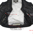 Milwaukee Leather Women's V-Neck Distress Grey Premium Leather Motorcycle Rider Vest w/ Side Laces MLL4531